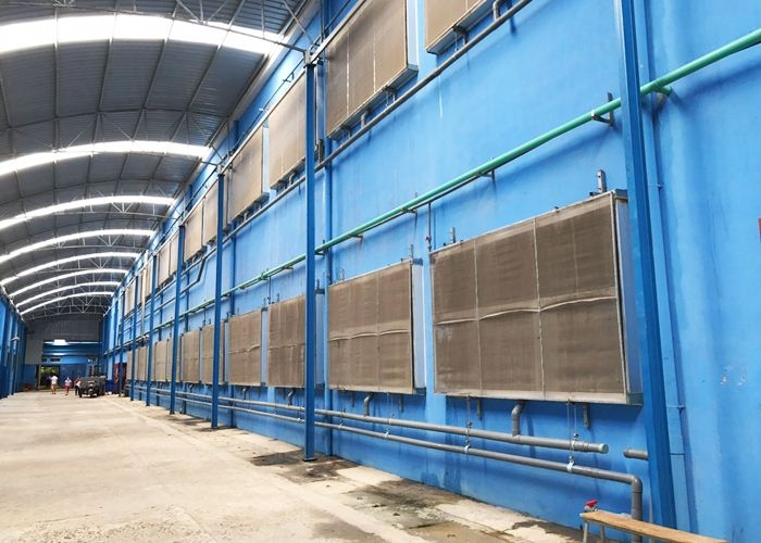Hệ thống làm mát nhà xưởng bằng tấm Cooling pad