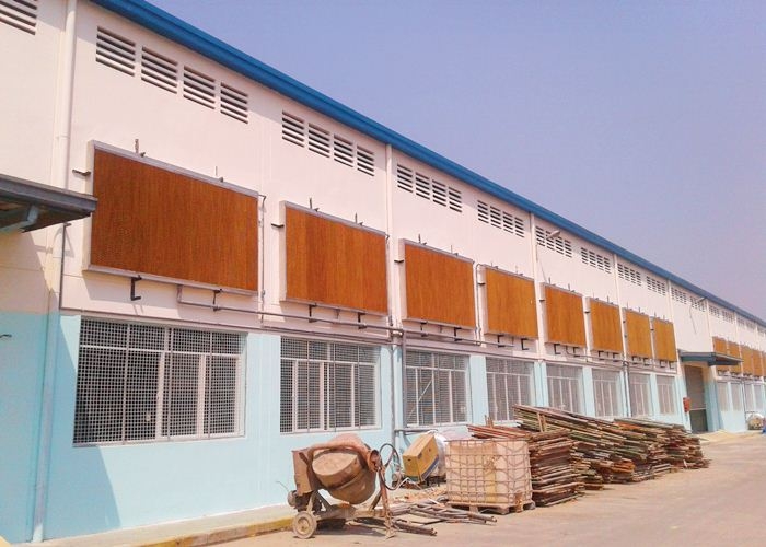 Hệ thống làm mát nhà xưởng bằng tấm Cooling pad