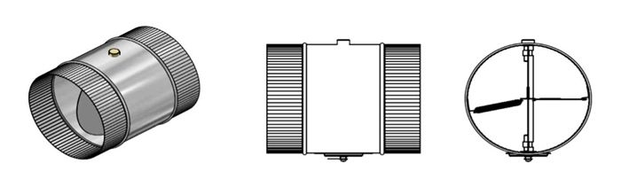 Van chặn lửa tròn cầu chì