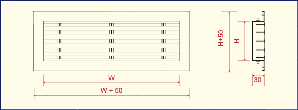 MIỆNG GIÓ LINEAR LBG